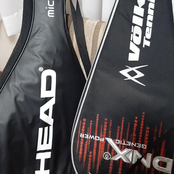 Conjunto de capas para raquetes de tênis- Head e Volkl