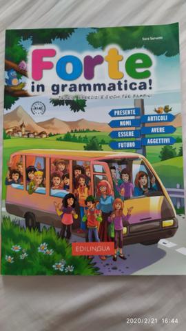Livro de Italiano infantil Forte in Grammatica