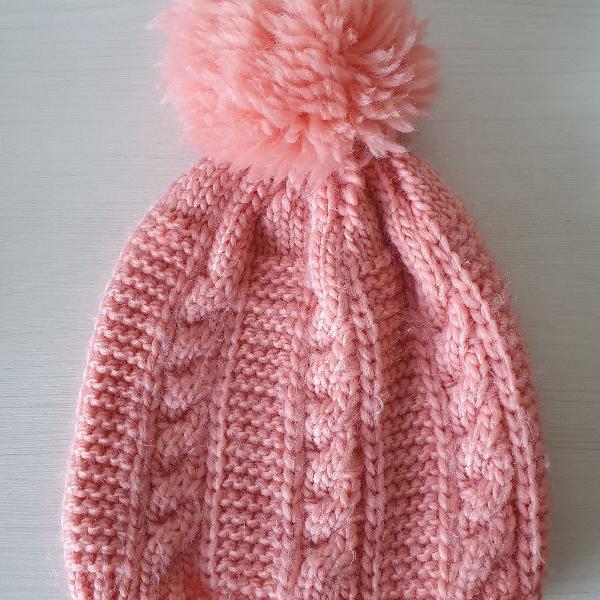 Touca com pompom