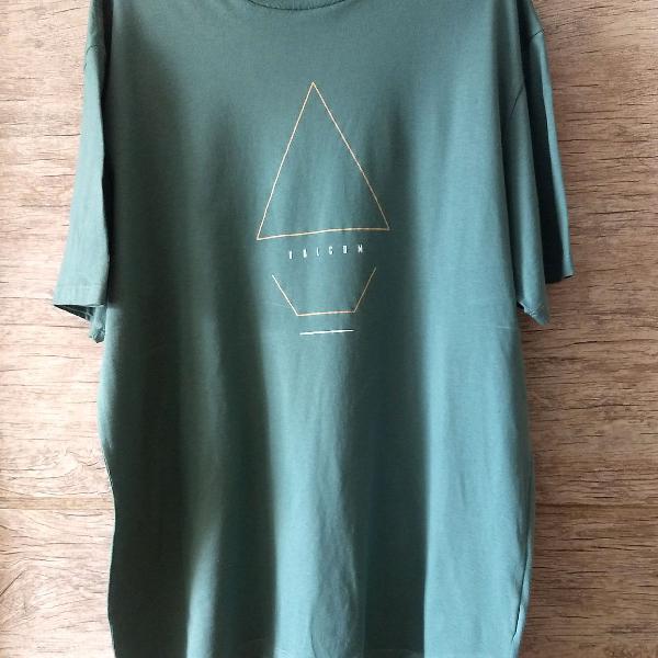 Volcom - Camiseta Masculina Original Verde Claro