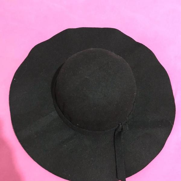 chapéu feltro preto feminino