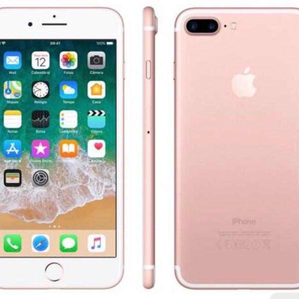 iphone 7 plus 128gb rose + capa rosa original da Apple