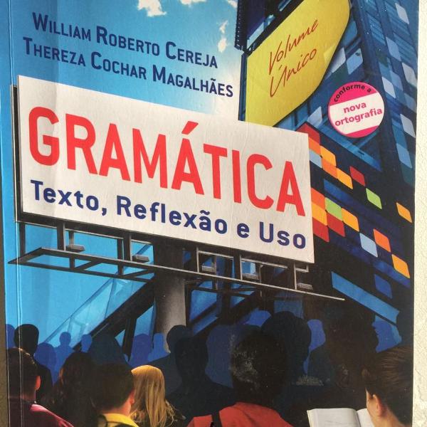 livro de gramática: texto, reflexão e uso