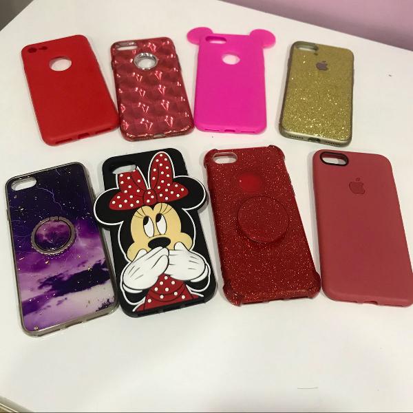 lote capinhas iphone 7. semi novas