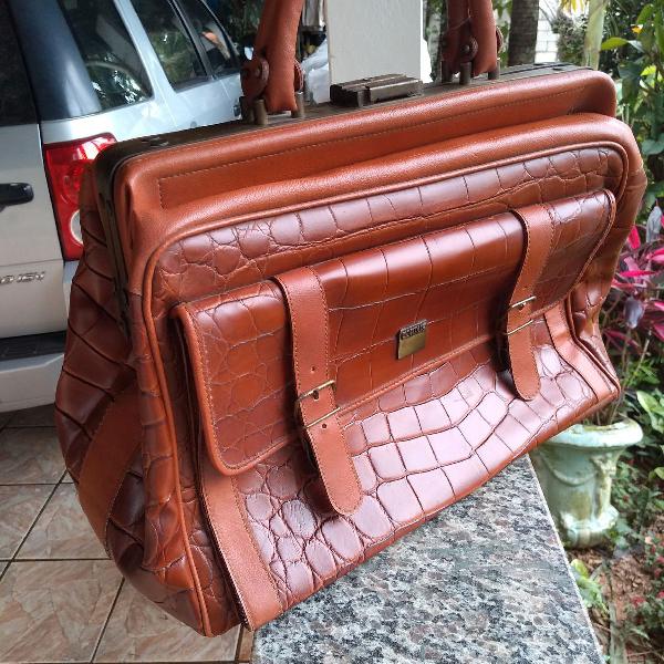 maleta vintage de couro da corpus
