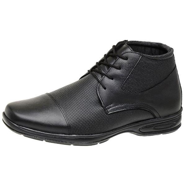 sapato social preto bota couro 44