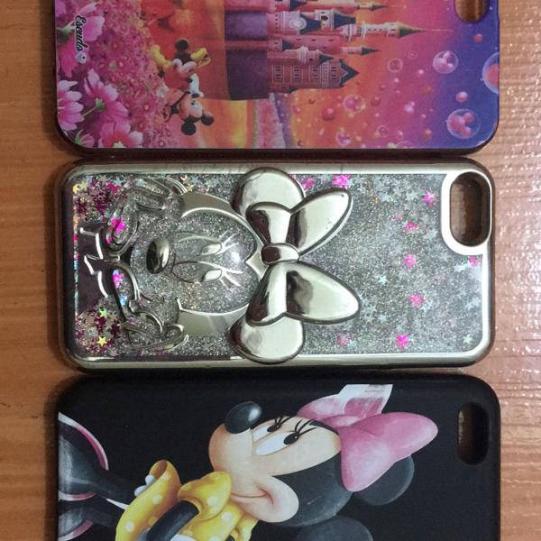 3 capinhas minnie