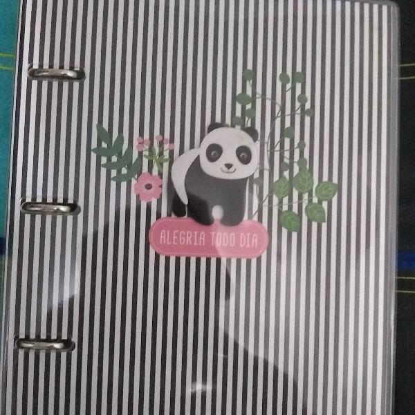 Caderno argolado Fina idéia Panda
