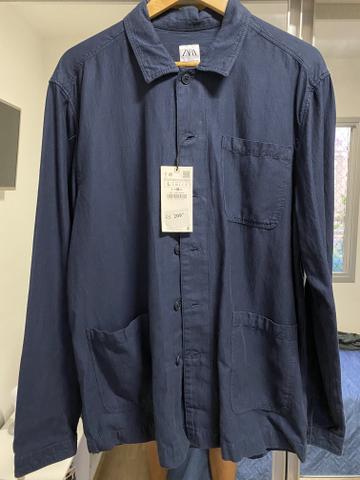 Camisa Zara azul marinho