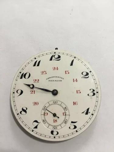 Chronometre Paragon Maquina De Relogio De Bolso Antiga. (k)