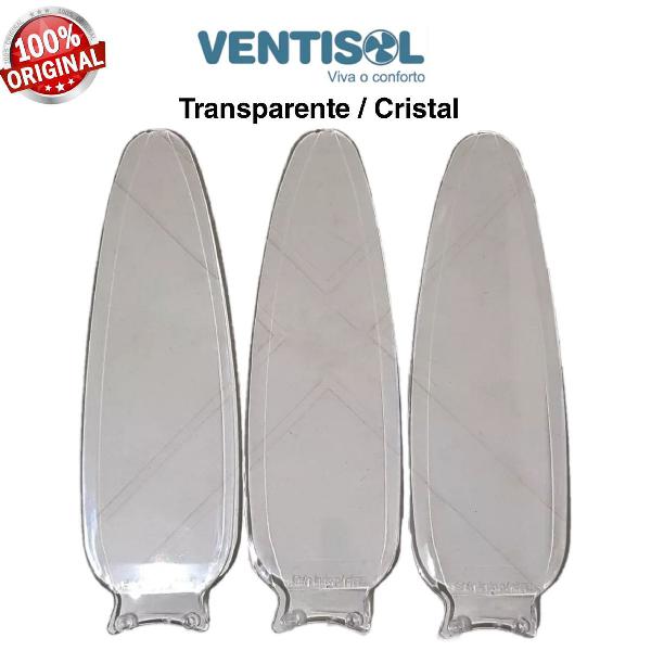 Hélice Ventilador de Teto Ventisol Wind Transparente Kit