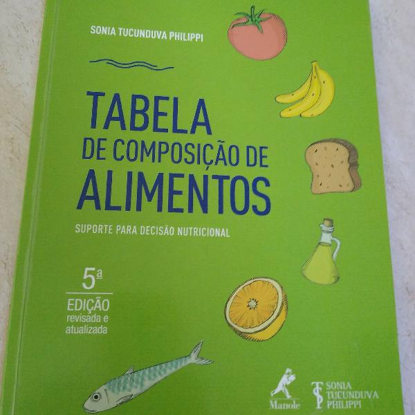 Livro: tabela de composição de alimentos - Suporte para