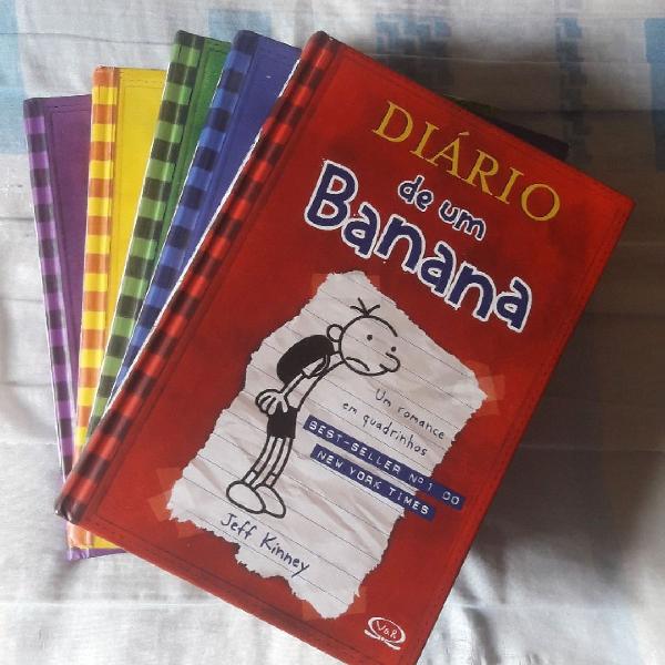 Livros Diário de Um Banana (1,2,3,4 e 5)