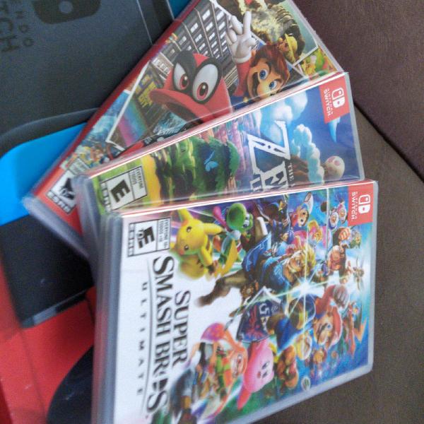 Nintendo Switch modelo novo mais jogos