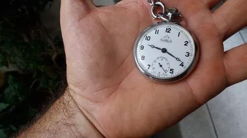 Relógio Antigo De Bolso Mondeine Decada De 60 A Corda