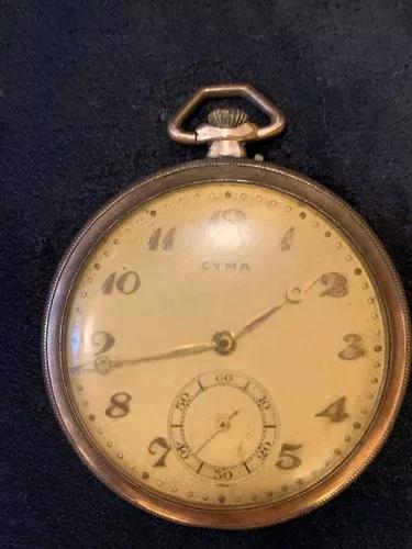 Relógio De Bolso Cyma Antigo Art Deco Coleção Raro