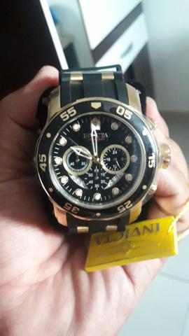 Relógio invicta pró drive ouro 18k original