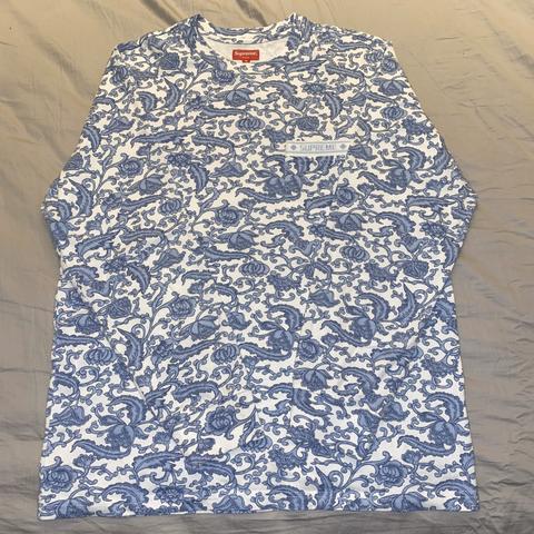 Supreme Damask L/S Top Royal (M)