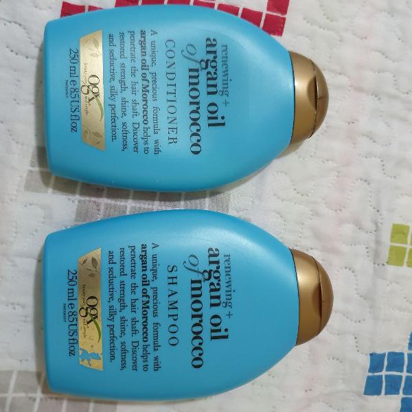 argan oil . shampoo e condicionador