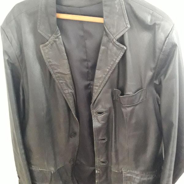 blazer couro masculino