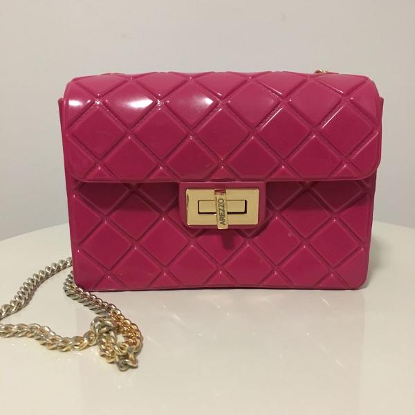 bolsa vinil pink arezzo