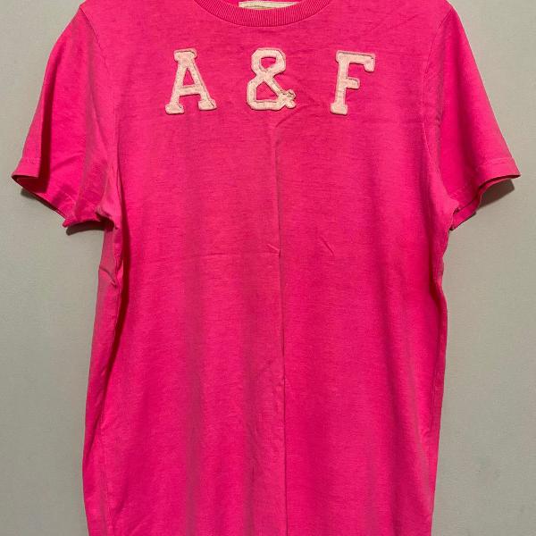 camiseta abercrombie &amp; fitch rosa