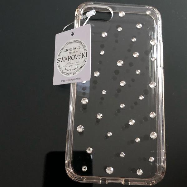 capa protetora de silicone com cristais swarovski