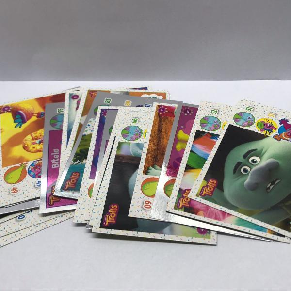 cards colecionáveis do desenho infantil trolls