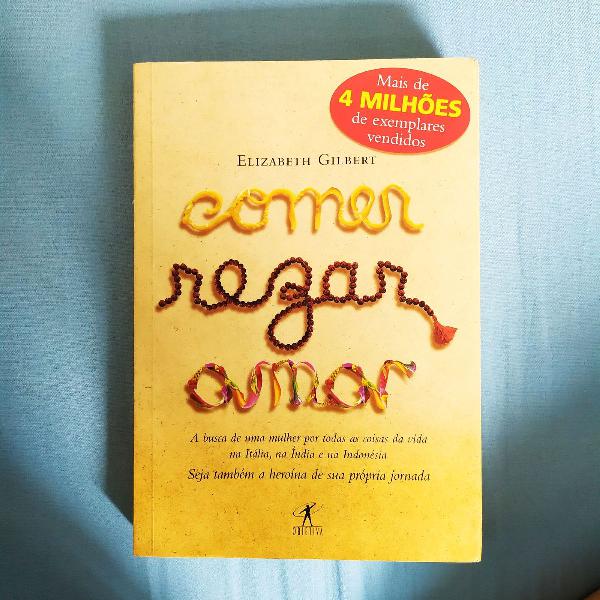 entrega inclusa - livro "comer, rezar e amar"