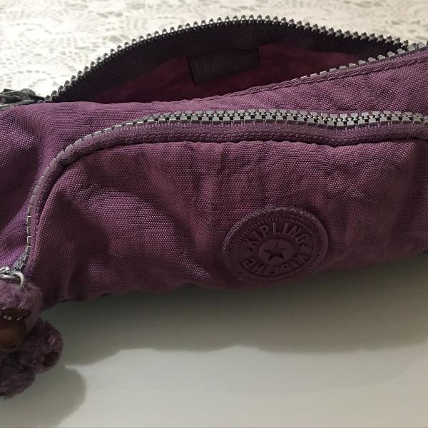 estojo kipling cute cor roxa