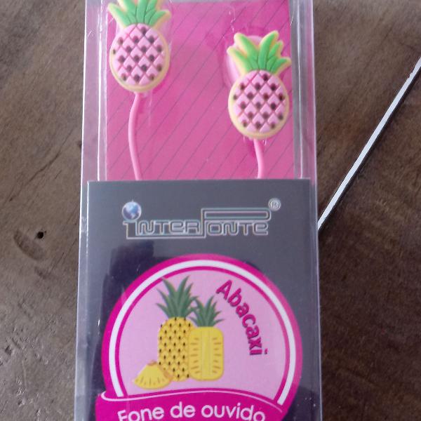 fone de ouvido abacaxi