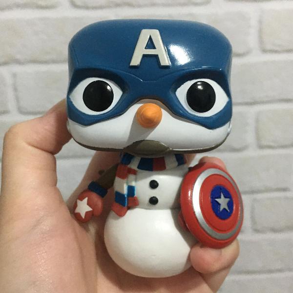 funko pop snowman capitão america