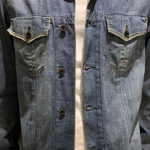 jaqueta jeans guess tamanho m