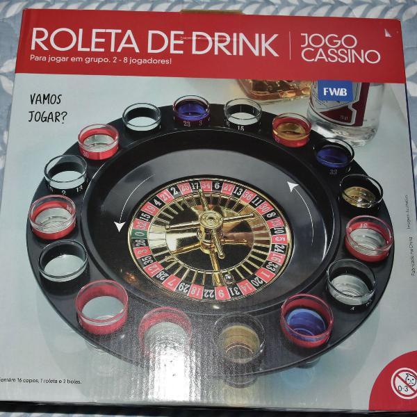 jogo de roleta drink shot 16 copos cassino bebidas