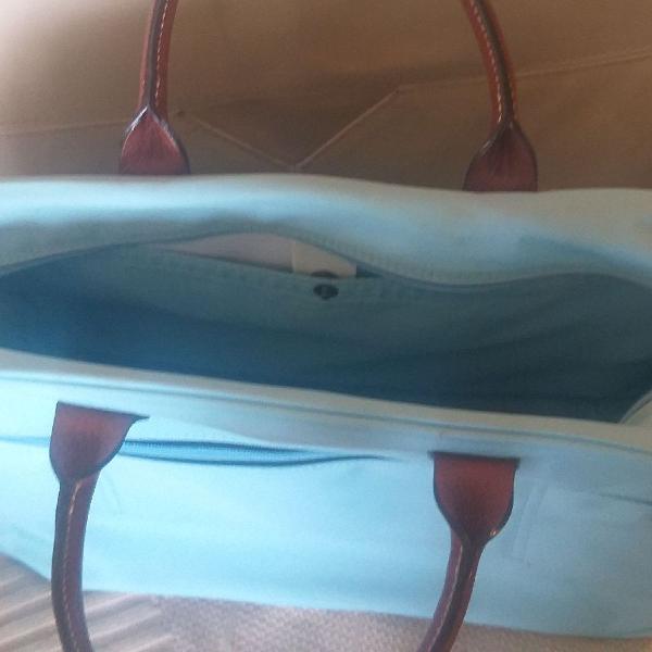 mala azul clara longchamp