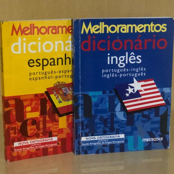 mini dicionarios: inglês e espanhol