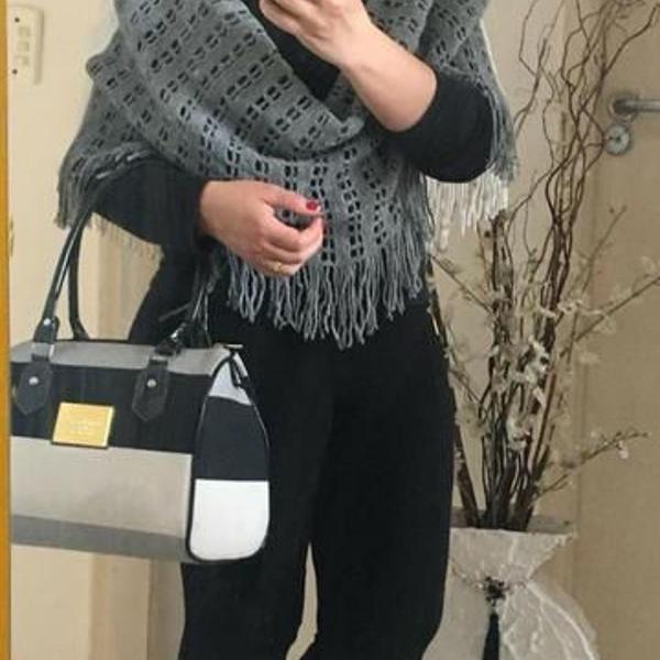 poncho tricôt