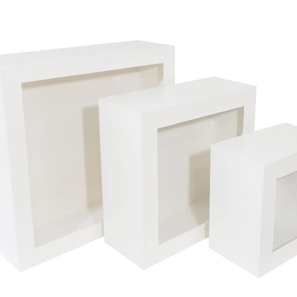 trio nicho quadrado mdf branco