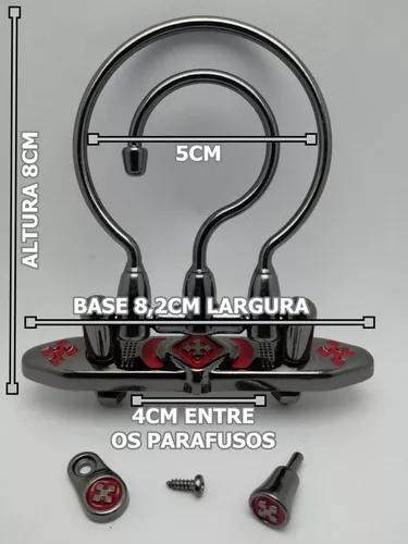Alça Gancho Super Luxo Kit 5un Coleiro Trinca Ferro Curio