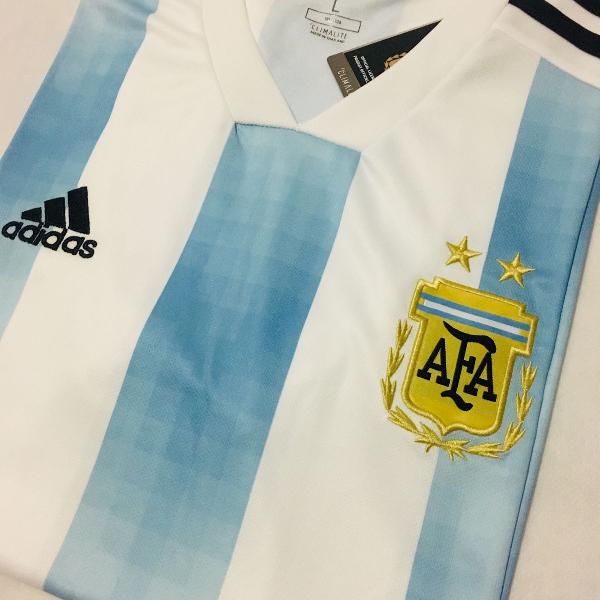 Camisa Argentina 2018 Home (Tam G) PRONTA ENTREGA
