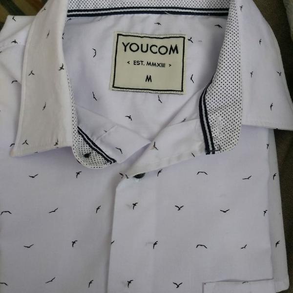 Camiseta de botões masculina Youcom tamanho M.