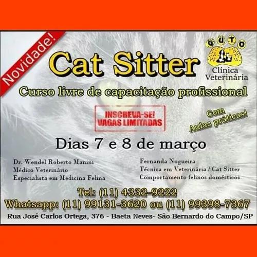 Curso Livre De Capacitação Profissional Cat Sitter