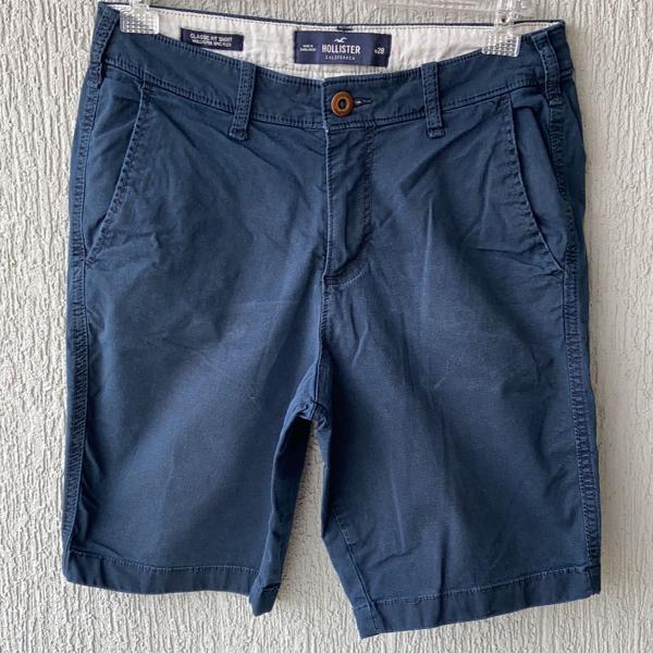 bermuda hollister azul marinho original