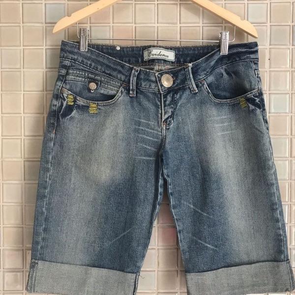 bermuda jeans feminina evidence