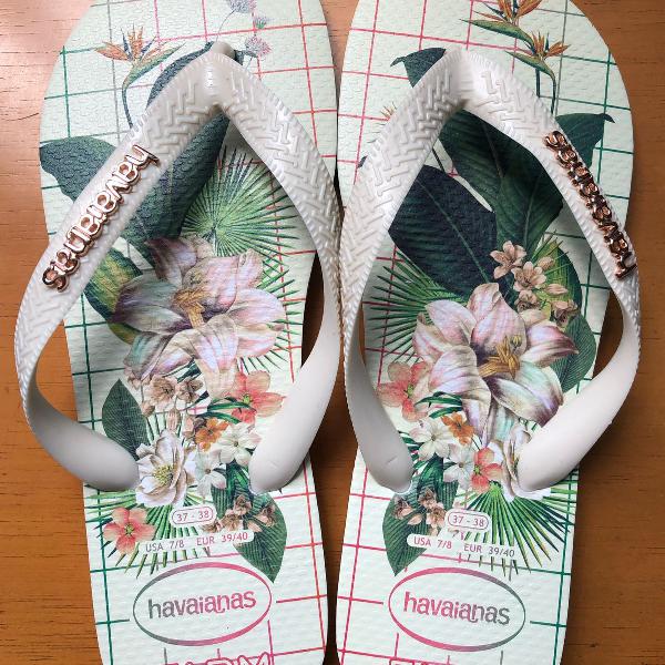 havaianas farm logo metálico