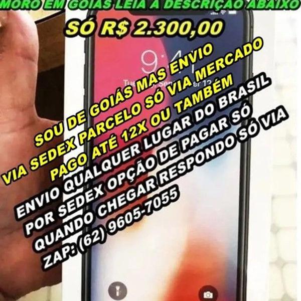 iphone x 256gb cinza espacial sem uso sou particular