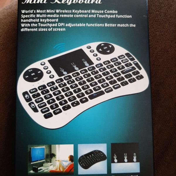 mini teclado wireless tv box tv samsung lg