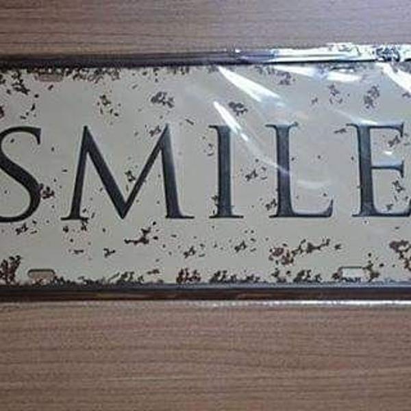 placa decorativa smile