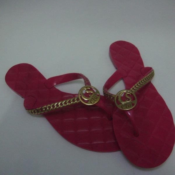 rasteirinha carmen steffens pink luxo