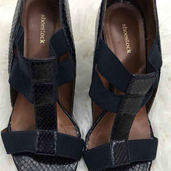 sandália azul marinho, shoestock